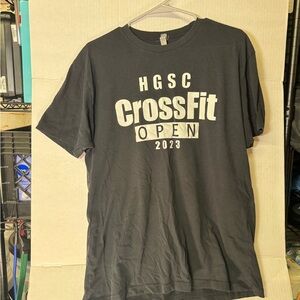 HGSC CrossFit Open 2023 T-Shirt Next Level Black Graphic Tee Men’s XL